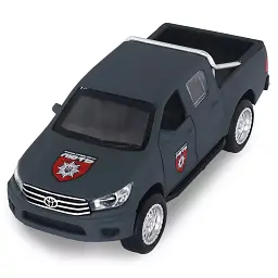 Масштабна модель автомобіля TechnoDrive серії Шеврони Героїв - Toyota Hilux - ОШБр НПУ Лють (KM6118F)
