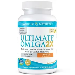 Жирні кислоти Nordic Naturals Ultimate Omega 2X with Vitamin D3, 60 капсул - мініатюра 2