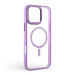 Чехол Apple iPhone 16 Pro Max, Unit MagSafe, розовый, прозрачный, магсейф, противоударный, магнитный, панель-накладка с поддержкой MagSafe, с поддержкой беспроводной зарядки, TPU+PC, защита всего корпуса, ударопрочный, ArmorStandart (ARM78719) - мініатюра 2