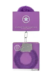 Наручники Beginners Handcuffs Furry - Purple Ouch! 36-OU002PUR 101705 - мініатюра 7