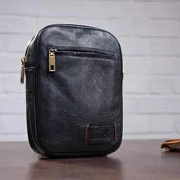 Чоловіча шкіряна сумка SHVIGEL 20х14,5х4 см sum0012787 - мініатюра 6