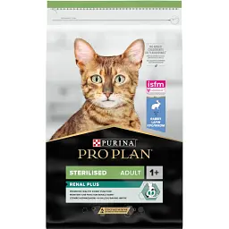 Сухий корм для стерилізованих котів Purina Pro Plan Sterilised Adult 1+ Renal Plus з кроликом 10 кг (12434192)