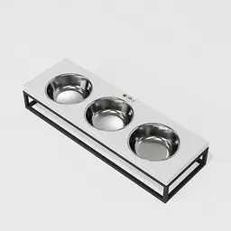 Hollky Base Bar — три миски на підставці (3 × 0,45 л) - мініатюра 3
