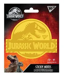 Блок для заміток з липким краєм 104 Х93 мм 40 аркушів Yes Jurassic world. Dangerous Dino (24) 170264