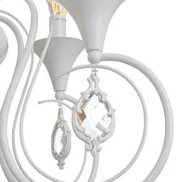 Люстра підвісна Brille класична E14 40W WH (BKL-719S/12) - мініатюра 8