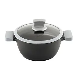 Каструля з кришкою Gipfel Mayer GP-0557 28 см 5.4 л чорна