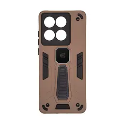Чехол для Motorola Edge 60 Fusion 5G/60 5G, Proover, коричневый, с подставкой и магнитом, противоударный, ударопрочный, бронированный, панель-накладка, защита всего корпуса, термополиуретан (TPU) + поликарбонат (PC), ArmorStandart (ARM86026)