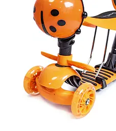 Самокат 5 в 1 Scale Sports Від 2-8 років Помаранчевий 000248253 - мініатюра 4
