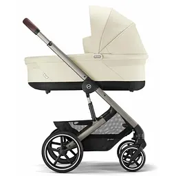 Коляска Cybex Balios 3 в 1 Seashell Beige автокрісло Cloud T i-Size Plus Platinum White + адаптори - мініатюра 3