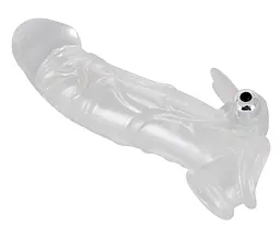 Насадка на пеніс You2Toys Crystal Skin Penishulle 23 см прозорий - мініатюра 4