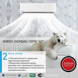 Кондиціонер Panasonic Nordic Deluxe CS-HZ35XKE/CU-HZ35XKE - мініатюра 4