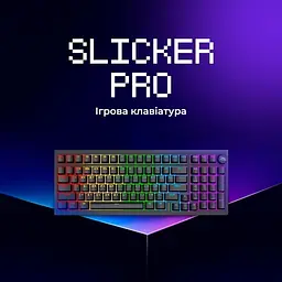 Клавіатура Proove Gaming Slicker Pro (Ukraine Layout) White Purple (WKSLP0022417) - мініатюра 2
