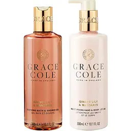  Набір для тіла Grace Cole Ginger Lily & Mandarin Duo 300 мл / 300 мл - мініатюра 2
