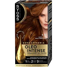 Фарба для волосся Syoss Oleo Intense відтінок 6-76 мерехтливий мідний без аміаку 115 мл