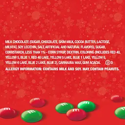 Драже M&M's Milk Chocolate Holiday Blend Red & Green Christmas Candy 283.5 г - мініатюра 7