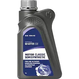 Автомобільна моторна олива LOTOS MOTOR CLASSIC SEMISYNTHETIC 10W40 SG/CE 1л - мініатюра 2