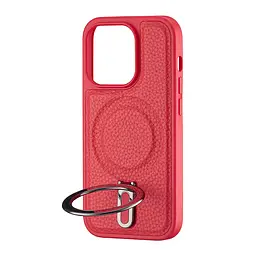 Чохол Jinduka Leather Ringo iPhone 14 Pro Red - мініатюра 4