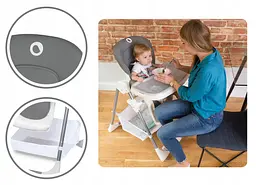 Стільчик для годування Lionelo Linn Plus Grey - мініатюра 5