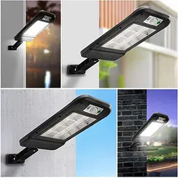 Вуличний ліхтар на стовп Solar sensor light BK-120-8COB-B з датчиком руху та сонячною панеллю - мініатюра 3