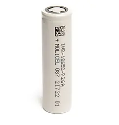 Акумулятор Molicel INR18650-P26A Li-ion 2600mAh 35A (Білий) - мініатюра 2