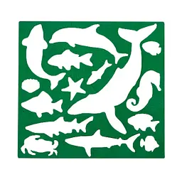 Трафарет дитячий Морські мешканці AS-0255, К-9067м