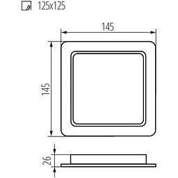 Світильник Kanlux Tavo LED DL 12W-NW down-light (36517) - мініатюра 2