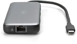 Кардрідер док-станція USB-C HDMI/2xUSB-A/USB-C/SD/MicroSD/RJ54 Digitus70914 - мініатюра 3