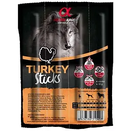 Напіввологі Ласощі Alpha Spirit DOG Sticks Turkey з індичкою для собак 160 г