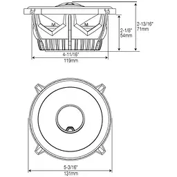 Коаксіальна акустична система JBL GTO529 - мініатюра 6