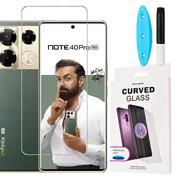 Захисне скло DK для Infinix Note 40 Pro/Note 40 Pro+ UV Curved 018110 clear 2 шт. - мініатюра 3