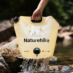 Складаний контейнер для води з поліетилену Naturehike CNK2450CF027, 10 л, жовтий - мініатюра 8
