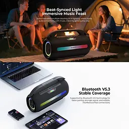 Портативна колонка HAVIT SK920BT IPX6 60W RGB Black HAVIT (29188-000) - мініатюра 11