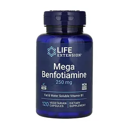 Бенфотіамін, Mega Benfotiamine 250 mg - 120 vcaps