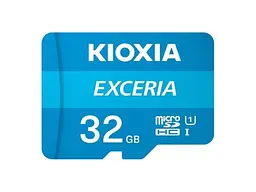 Карта памяти Kioxia microSDHC Class 10 UHS-I+SD Adapter 32 GB (LMEX1L032GG2)