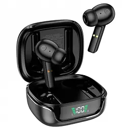 Бездротові навушники Hoco EW18 | TWS, mic, LED, 3.5h, BT5.3, 25/300mAh Black - мініатюра 3