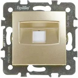 Розетка комп'ютерна Brille RB-1PC (42-022)