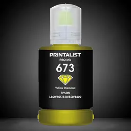 Чорнило PRINTALIST 673 для Epson L800 140г Yellow водорозчинне (PL673Y) - мініатюра 6