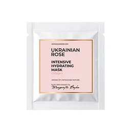 Маска з колагеном з гіалуроновою кислотою на тканинній основі Ukrainian Rose 30 г