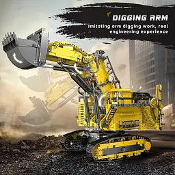 Конструктор Mould King Кар'єрний екскаватор Liebherr R 9800 Yellow (17070) [160311] - мініатюра 3