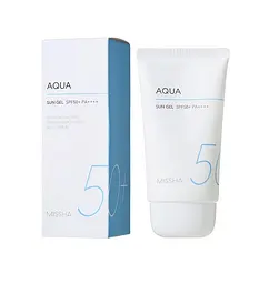 Зволожуючий сонцезахисний гель на хімічних фільтрах All-Around Safe Block Aqua Sun Gel SPF50+/PA++++ Missha 50 мл - мініатюра 2