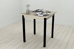 Стіл кухонний Ferrum-decor Дієго 75x70x70 Чорний ДСП Сонома 16мм (FRD-106300) - мініатюра 2