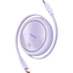 Кабель Baseus Free2Draw Mini Retractable Charging Cable Type-C to Type-C 100W 1m P10364500511-00 Purple