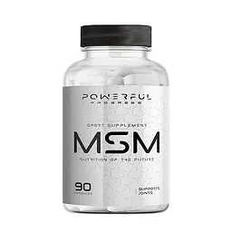 Препарат для суглобів і зв'язок MSM 1000 mg, 90 капсул Powerful Progress fit0019403