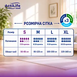 Підгузки для дорослих ActiLife Med Basic S 30 шт. - мініатюра 3