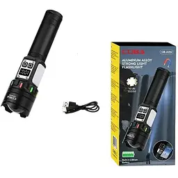 Суперпотужний Ліхтар CB-A282-TG+COB Li-Ion аккум. power bank ЗУ Type-C магніт zoom Box NIGHT VISION FLUORESCENCE