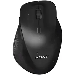 Миша безпровідна AOAS B-1009 чорна/червона /BT5.2/2.4Ghz/1600dpi/