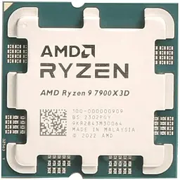 Процесор AMD Ryzen 9 7900X3D (100-100000909WOF) (Socket AM5, 24T, 5.6 ГГц, Box) Б/в