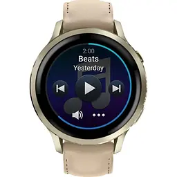 Смарт-годинник Garmin Venu 4 41 мм Lunar Gold with Light Sand Leather Band [010-03013-03] [153834] - мініатюра 4