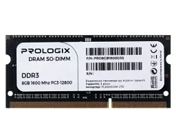 Пам'ять SO-DIMM, DDR3, 8Gb, 1600 MHz, ProLogix, 1.35V, CL11 (PRO8GB1600D3S) - мініатюра 2