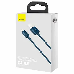 Кабель Baseus Superior Series Fast Charging Cable USB to Lightning 2.4A 2m CALYS-C03 Blue - мініатюра 6